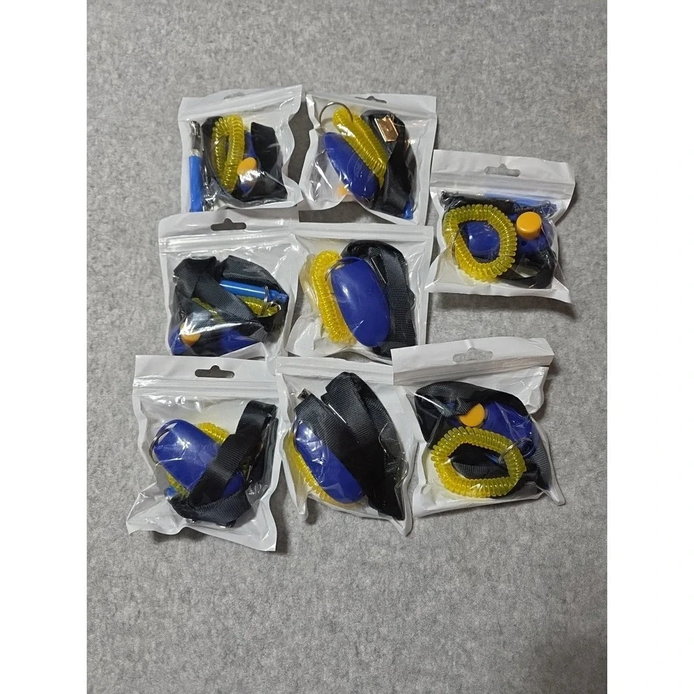 8 Dog Whistle and Clicker for Training Set, Adjustable Pitch Ultrasonic